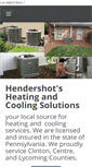 Mobile Screenshot of hendershotsheatingandcooling.com